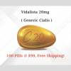 Vidalista 20 mg | Tadalafil 20 mg | 100 Pills Trial Pack